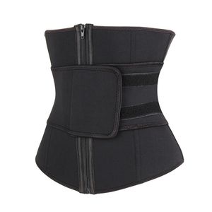 Neopreen Stof Taille Trimmer Corset Cincher Fitness Sauna Zweet Belt met 7 Stalen Beenderen Buikbuik Buik Shapewear Brandende Vetriemen voor Dames DHL