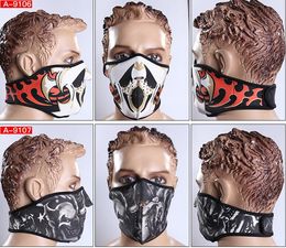 Néoprène Full Skull Face Masks Halloween costume party diable masque Moto Vélo cyclisme Ski Snowboard Sports multifonction Balaclava cap