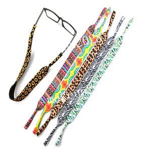 Lunettes en néoprène Corde Party Favor Impression simple face Natation Ski Sports Lunettes Longe 6 Styles