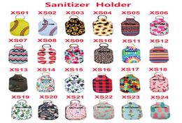 Neopreen Hand Sanitizer fleshouder Keychain -tassen 30 ml 1036cm Sleutelringen Hand Soap Fleshouder 24 Colors8434576