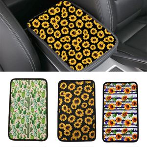 Neopreen Luipaard Auto -armleuning Cover Pad Party Favor Universal Fit Soft Comfort Vehicle Center Console Cushion Holder