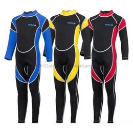 Neopreno Lycra Traje de neopreno para niños Niños Niñas Traje de buceo Traje de baño completo Traje de baño de manga larga Trajes de neopreno SCUBA Trajes de snorkel para niños Rashguard