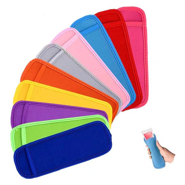 Porte-popsicle néoprène Freiner Icy Pole Tools Ice Lolly Sleeve Protector for Ices Cream Natural Rubber Popsicle Cover