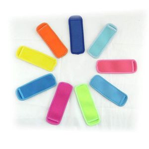Supports de Popsicle en néoprène, manchons de glace Pop, supports de congélateur 18x6cm pour enfants, outils de cuisine d'été, 10 couleurs