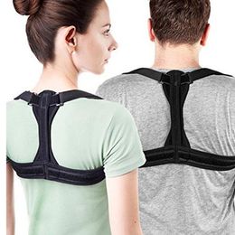 Correcteur de Posture en néoprène pour le dos, ceinture de soutien réglable pour le haut des épaules, pour hommes et femmes