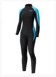 Néoprène WetSuit Men Scuba Plongée Costume complet Spearfishing Swimwear Felling Wrowing One Piece Set Winter Keep Warm Swimsuit 240426