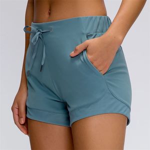 Nepoagym Speedup Gym met Draw String Losse Fit Atletische Geborstelde Materiaal Vrouwen Sport Fitness Shorts