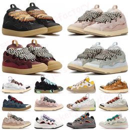 ner Malla Zapatos casuales Bota Hombres Mujeres Cordones Zapatillas extraordinarias Zapatillas de cuero en relieve Zapatillas de deporte Piel de becerro Caucho Nappa suela de plataforma Moda París Entrenadores