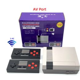 NES 620 TV VIDEO Game Console 2.4G Dubbele draadloze controller Classic Reteo Bulit-620-in Games spelers voor FC SFC NES Family Gaming Kids Gift