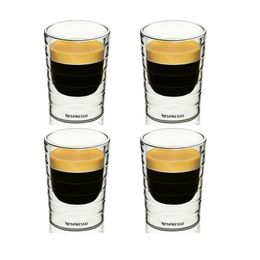 Ensemble de tasses à café Nespresso, tasse à café en verre Double, tasse à expresso isolée transparente, tasse à thé résistante à la chaleur, verre sans plomb 240307