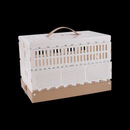 Nids 1 Pc pliable en plastique Pigeon Cage Pigeon formation Portable Cage transporteur Pigeon pliant Cage blanc Pigeon fournitures