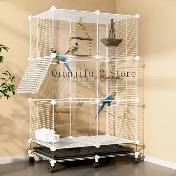 Nids reproduisant canari cages d'oiseau extérieur grand budgie perroquet stand cages oiseau mangeur de pigeon cage pour oiseaux produits pour animaux de compagnie yy50bc