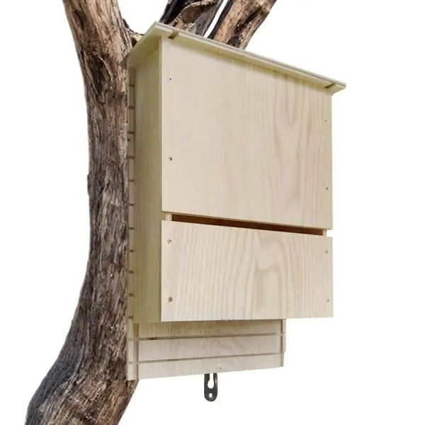 Nids d'extérieur pour chauves-souris, maison en bois, boîte d'habitat pour chauve-souris, décor en bois, boîte d'abri pour chauve-souris