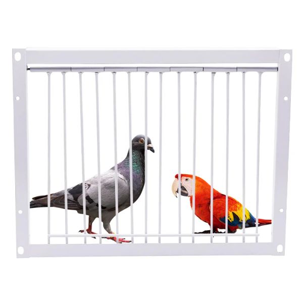 Nids Pigeon porte barres métalliques cadre entrée unique portes de piégeage cage nids oiseaux attraper barre amovible nids porte d'entrée Curtai 1Pc