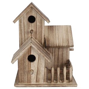 Nesten Houten Vogelhuisje Kleine Outdoor Voeden Nest Tuin Vogel Nestelen Fokken Kooi Doos Vogelhuis Dierbenodigdheden Woondecoratie