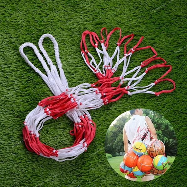 Deportes al aire libre, red de fútbol, pelotas, bolsa de red, equipo portátil para deportes, pelotas de baloncesto, pelota de voleibol, bolsa de red, deportes de equipoBasketball bag carry soccer ball net