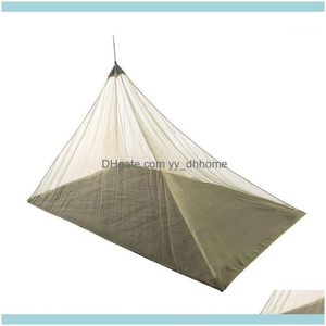 Ropa de cama de red Suministros Textiles Hogar Gardenpolyester Perspectiva exterior Redes antimosquitos Ligero Fuerte Viaje Camping Mosquitero individual