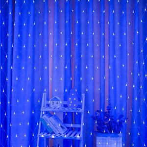 Guirlande lumineuse en maille filet 8 modes d'éclairage 200 bulles lumineuses pour intérieur extérieur, arbre de Noël, décoration féerique, fête de mariage Crestech