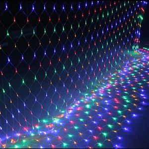 Net Mesh String Lights 8 Verlichtingsmodi 200 lichte bubbels voor binnen buiten, kerstboom, sprookjesdecoratiefeest bruiloft RGB Crestech