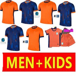 Coupe d'Europe des Pays-Bas 24 25 Holland Club Jersey JONG VIRGIL DUMFRIES BERGVIJN Chemise 2024 KLAASSEN BLIND DE LIGT Hommes Kit Enfants Maillots de football MEMPHIS