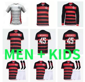 24 25 maillots de football Flamengo 2024 2025 DIEGO E.RIBEIRO GABRIEL B. GABI PEDRO VIDAL DE ARRASCAETA GERSON B.HENRIQUE Camisa Mengo Hommes femmes maillots de football