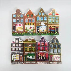Nederlands toerisme souvenirs koelkast magneten Amsterdam sexy winkel restaurant kleurrijke woonkoelmiddel magnetische stickers 240508