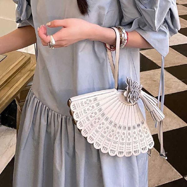 Netizen MONA découpe ventilateur sac à main à la mode personnalité sac à main téléphone portable sac 2021 nouveau sac pour femme 230401
