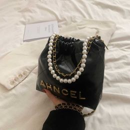 Netizen – petit sac à chaîne en perles avec lettres parfumées du même Style, épaule simple, Oblique Straddle, nouveauté 2023