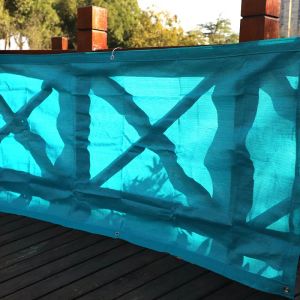 Filets pare-soleil en HDPE bleu lac, bloc UV 180g/m², pare-soleil anti-uv pour maison, jardin, balcon, terrasse, écran de confidentialité