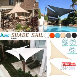 Filets Aunct 300D Abri Solaire Étanche Triangle Pare-Soleil Protection Extérieur Jardin Patio Piscine Pare-Soleil Voile Auvent Camping