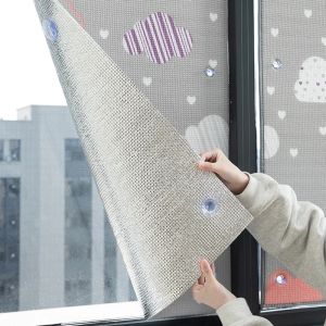 Netten Home Windows Patroon Zonnescherm Scherm Antiuv Reflecterende aluminium Folie Schaduwkussen Zonneschijnruimte Keep warme zon beschermend bord