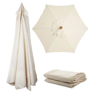 Nets Outdoor Garden Umbrella Polyester Sunshade Umbrella Remplacez le tissu de protection du soleil Posts de parapluie Remplacez Nouveau