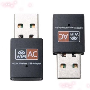 Adaptateurs réseau 600 Mbps Adaptateur WiFi USB Double bande 2.4g / 5GHz RTL8811CU Dongle sans fil Mini LAN 600M WI-FI 802.11AC Ethernet Receiv OTB2K