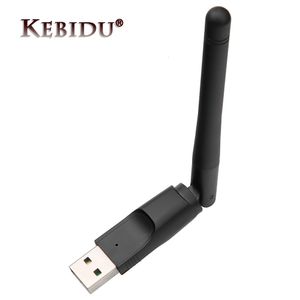 Netwerkadapters kebidumei 150M USB 2.0 WiFi Draadloze netwerkkaart 802.11 bgn LAN Adapter Mini Wi-Fi Dongle voor Laptop PC met Antenne MT-7601 230713