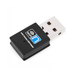 Adaptateurs réseau Mini USB 2.0 Adaptateur Wifi 300Mbps Carte sans fil 802.11N Antenne Lan Ethernet Récepteur Wi-Fi pour PC de bureau Ordinateur portable Sel Ot5Rw