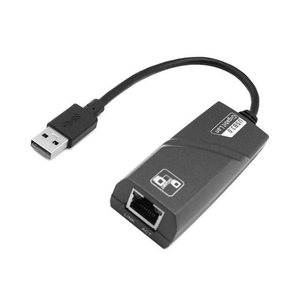 Adaptateurs réseau Nouvel adaptateur Ethernet USB 3.0 vers Rj45 10/100/1000 Gigabit Lan 1000Mbps pour/Win Pc livraison directe ordinateurs réseau Otnpx