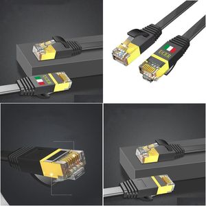 Netwerkkabelconnectoren Rj45 Ethernet Ucer 1M 6M 12M Cat5E Cat5 Internet Lan-snoer voor pc Computer Drop Delivery Computers Netwerk Dhklu