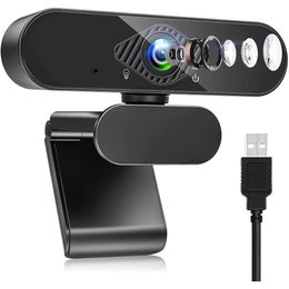 Ordinateur réseau haute définition en direct Streaming cours en ligne conférence USB avec Microphone 1080P caméra Webcam