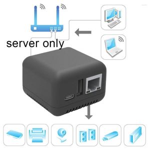 Serveur d'impression réseau avec 1 port LAN RJ-45 10/100 Mbps Fonction WiFi Prise en charge USB 2.0 BT 4.0 pour Windows XP Android