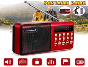 Neue Mini Tragbare Radio Handheld Digitale FM USB TF MP3-speler Lautsprecher Wiederaufladbare7754262