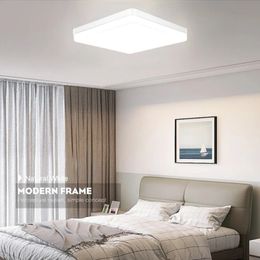 Luces de techo LED de luz neutral que ahorra energía cuadrada de energía 18W 24W 36W 48W Bedroom Lámpara de techo LED para sala de estar en casa