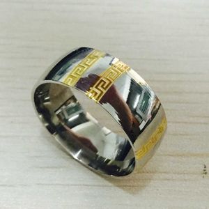 Nooit vervagen 8mm zilveren Ringen voor Vrouwen mannen band Ring 316L roestvrij staal Kleur Anel Aneis Masculinos