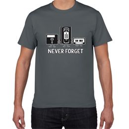 N'oubliez jamais sarcastique graphique musique nouveauté drôle T-shirt hommes décontracté haut en coton lettre imprimé hommes T-shirt T-shirt homme 220323