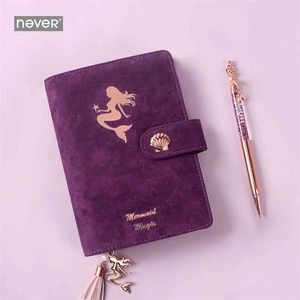 Never Mermaid Series A6 Tijdschriften en Notebooks Spiraal Planner Organizer Dagboek Set Ofice Schoolbenodigdheden Gift Briefpapier 210611