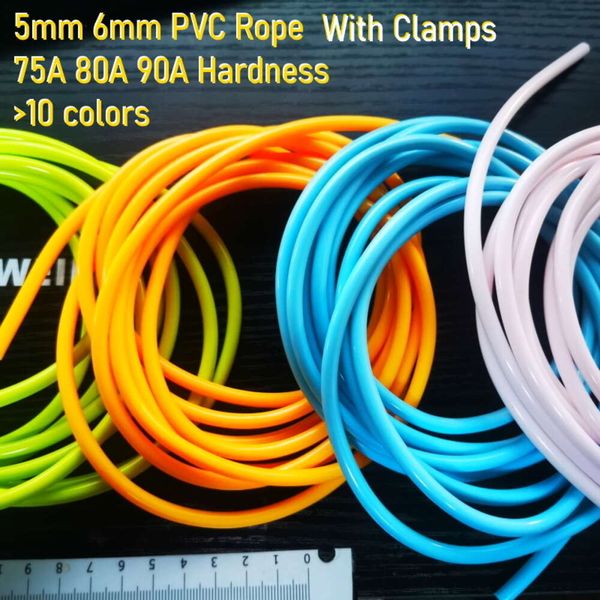 NeverToolate 75A-80A-90A 5 mm 6 mm 3m 3.5m PVC PVC PVC omitiendo el cable de respaldo Accessario de bricolaje Diy ROPE L2405