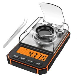 NUEVO 0.001g Báscula digital electrónica Mini báscula portátil Precisión Báscula de bolsillo profesional Miligramo 50g Calibración W