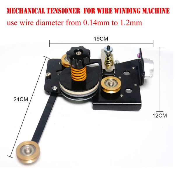 Nouveau dispositif d'étinceur de bobine de 0,14 mm à 1,2 mm Utiliser le fil de fil Machine Machine d'amortissement mécanique Tenseur Tender Tension Contrôleur