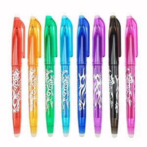 Nouveau stylo effaçable 0.5mm 1 pièces recharges colorées 8 couleurs outils de dessin créatifs étudiants outils d'écriture papeterie de bureau