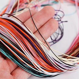 Nieuwe 0,8 mm 10 -meter gewaxt snoer snoer riem ketting touwkralen voor sieraden maken doe -het -zelf handgemaakte armband