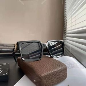 NOUVEAU 1,1 millionnaire Glases Sunglases Men Femmes Full Full Crame Vintage Designer Millionaire 1.1 Lunettes de soleil Menaire Millionaire Black Logo Made en Italie